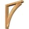 Ekena Millwork Thorton Block Rough Sawn Bracket w/ Offset Brace, Western Red Cedar, 4"W x 24"D x 28"H BKT0402X24X28THR05RWR - alternate 1